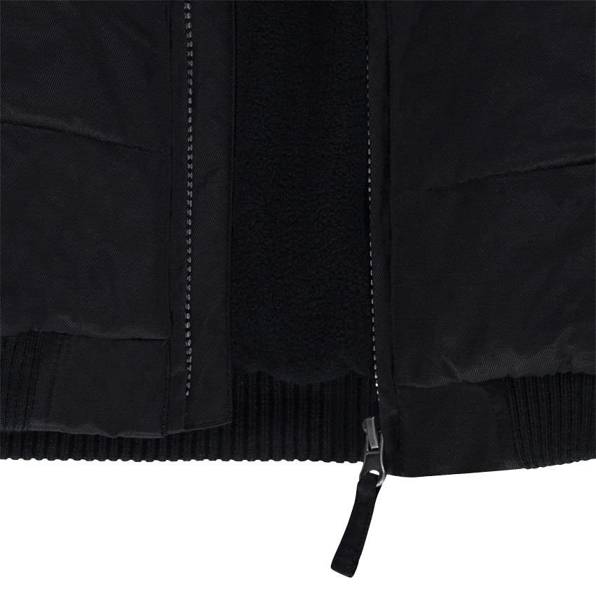 Καπιτονέ μπουφάν με αφαιρούμενη κουκούλα και φλις επένδυση 