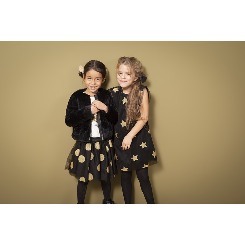 Κοντή ζακέτα από συνθετική γούνα με επένδυση από sherpa 