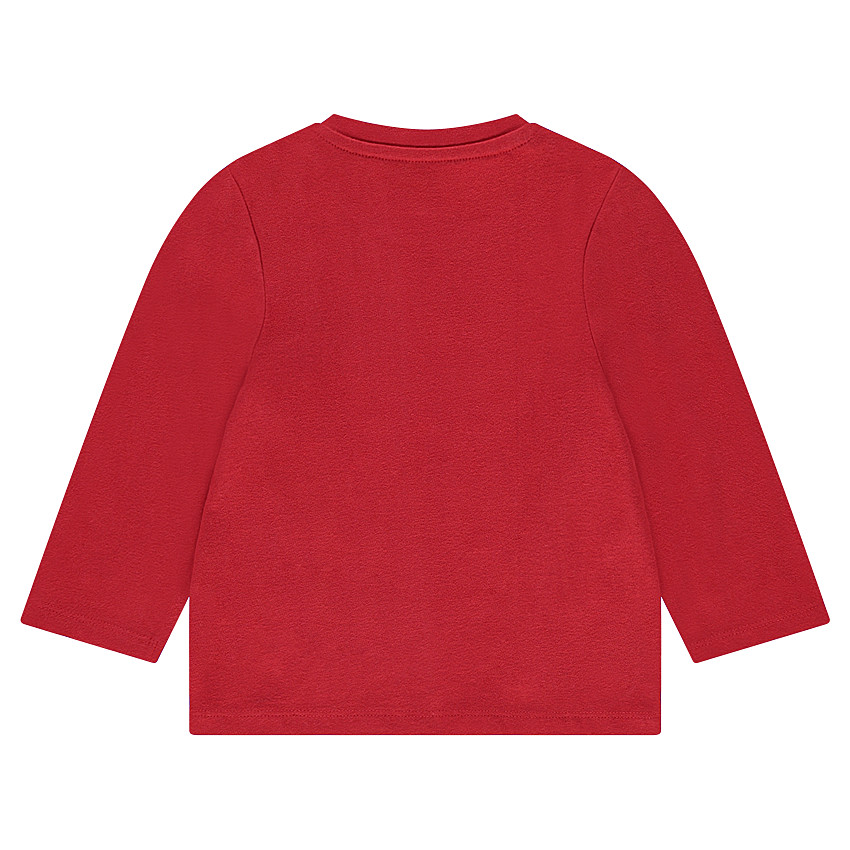 Μακρυμάνικη μπλούζα από ζέρσεϊ με τυπωμένο διακοσμητικό μοτίβο 