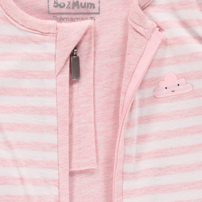 Υπνόσακος ριγέ από ζέρσεϊ με αφαιρούμενα μανίκια 