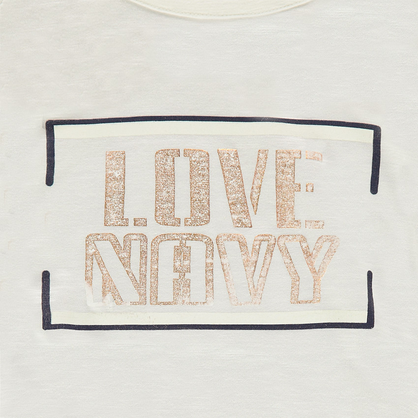 Παιδικά - μακρυμάνικη μπλούζα από ζέρσεϊ slub ύφσμα με λωρίδες και τυπωμένο κείμενο 