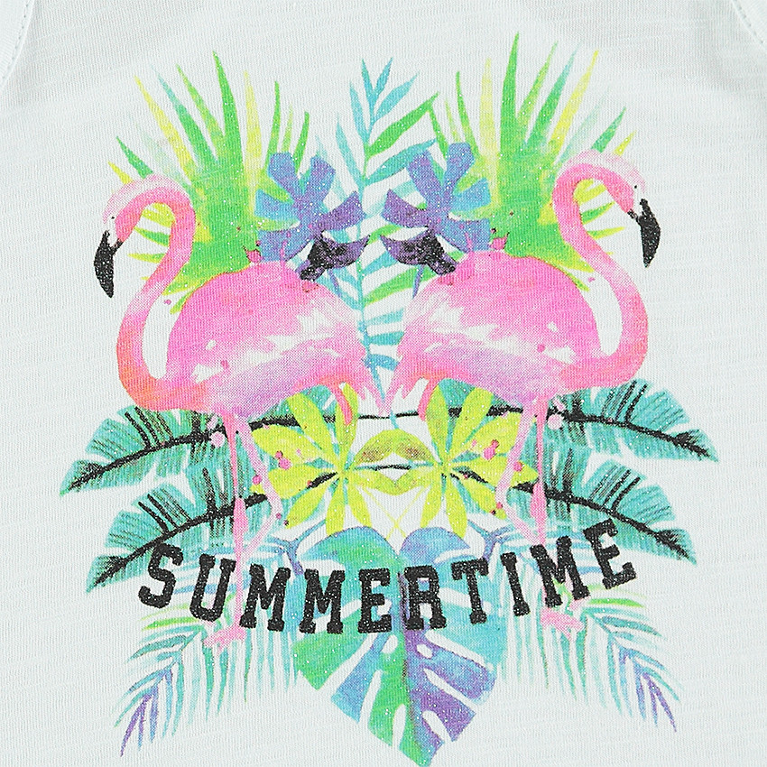 Αμάνικο μπλουζάκι με αθλητική πλάτη με διασκομητικό σχέδιο 