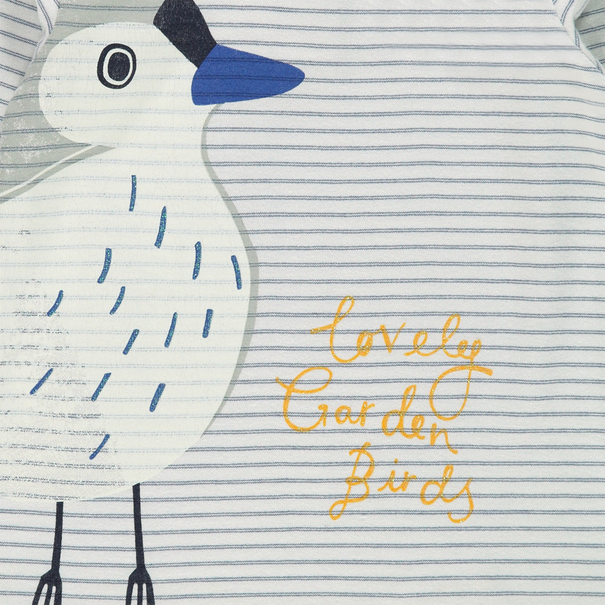 Ζιβάγκο με λαιμό που γυρίζει με τύπωμα πουλί 