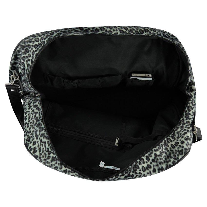 Sac à langer imprimé panthère avec matelas à langer  