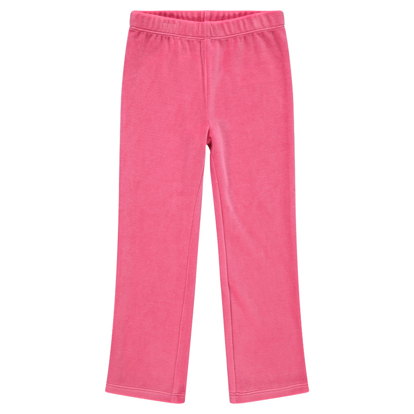 Μακρυμάνικη πιτζάμα από βελούδο με φαντεζί τύπωμα κοριτσάκι 