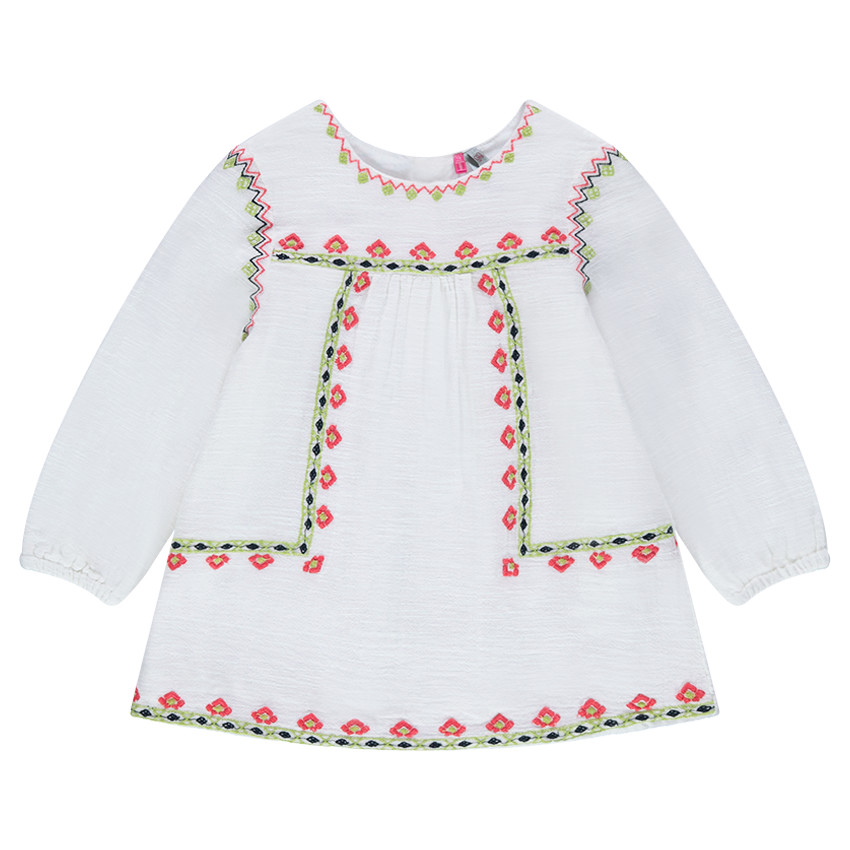 Βαμβακερή τουνίκ με φλοράλ κεντήματα 