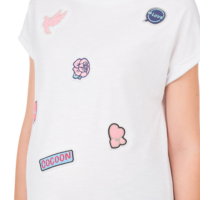 Κοντομάνικη μπλούζα εγκυμοσύνης με σήματα 