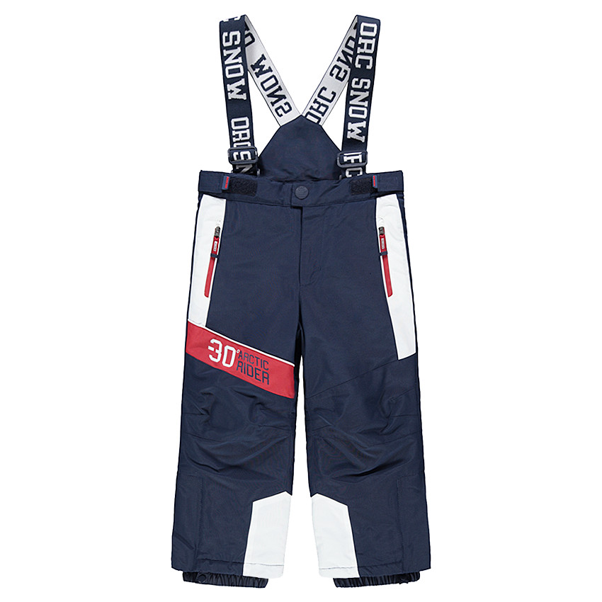 Αδιάβροχο παντελόνι του σκι με αφαιρούμενες τιράντες και τσέπες με φερμουάρ 