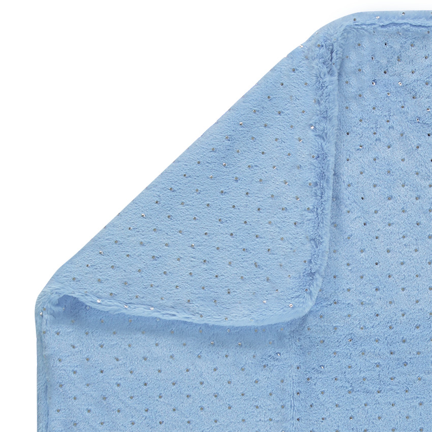 Πουά κουβερτούλα από συνθετική γούνα sherpa  