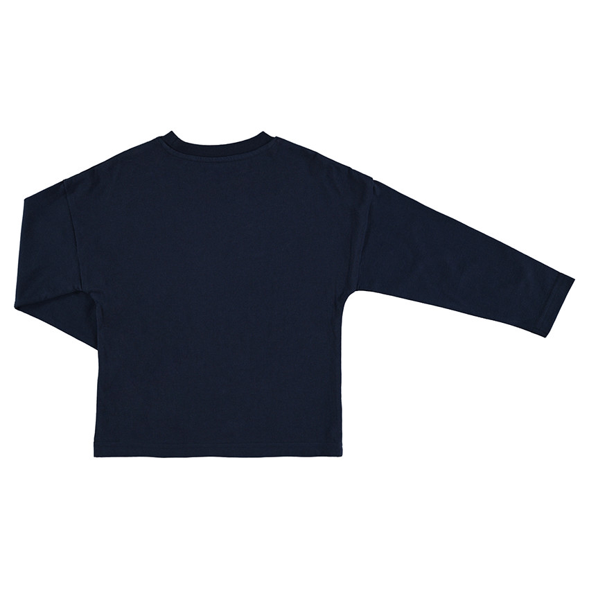 Παιδικά - Σετ με 2 ασορτί μακρυμάνικες μπλούζες, μία μονόχρωμη / μία με λωρίδες σε αντίθεση 