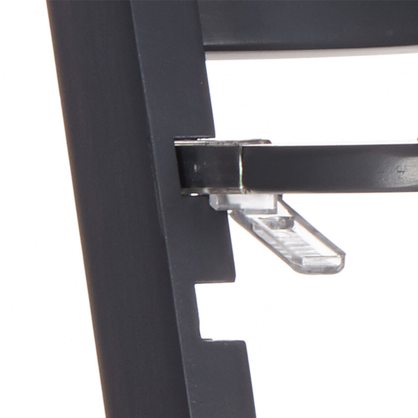 Chaise haute évolutive Zeta 2 avec tablette - Gris anthracite 