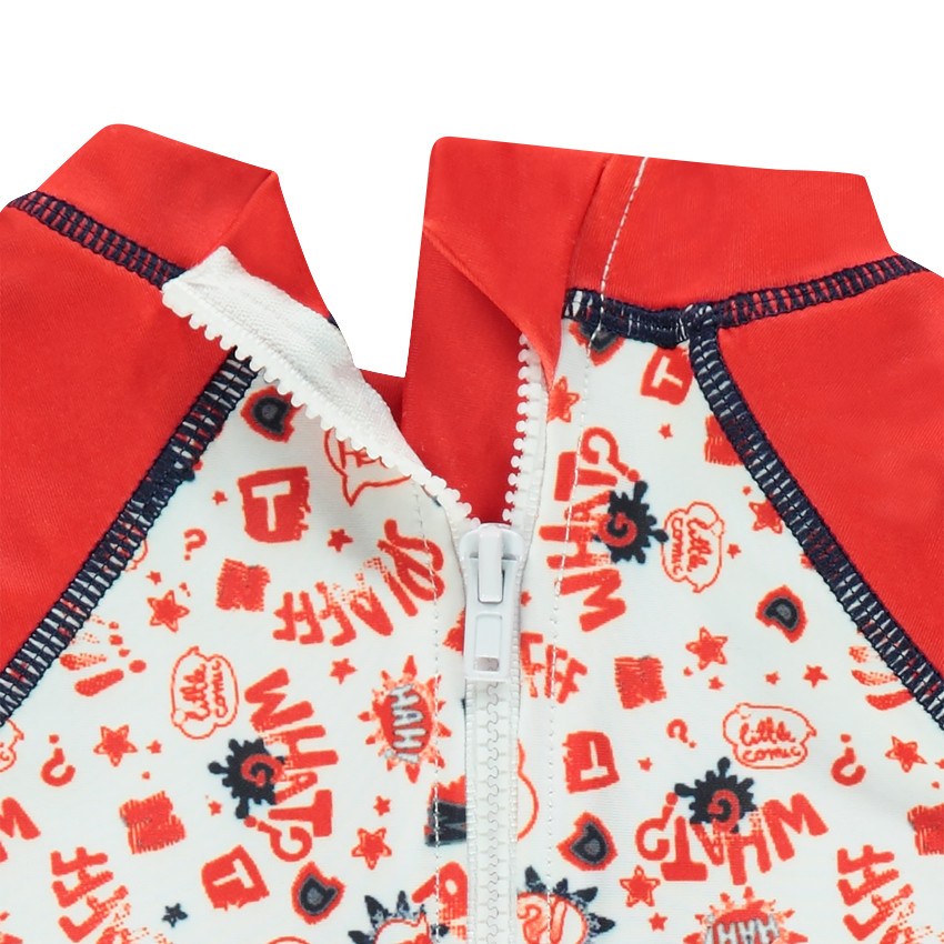 Ολόσωμο φορμάκι με αντηλιακή προστασία και εμπριμέ μοτίβο 