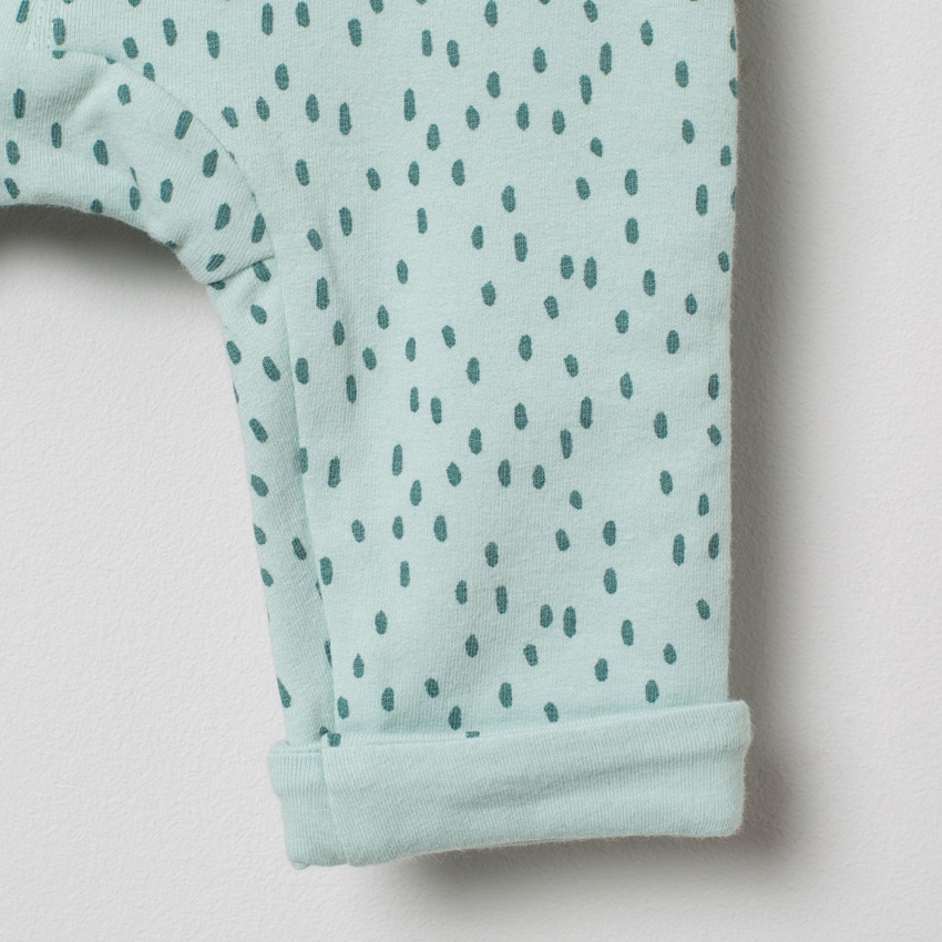 Ensemble en coton à animaux printés et pantalon imprimé all-over 